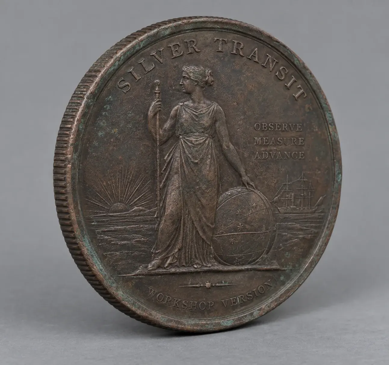 Silver Transit Medal · Workshop Patina